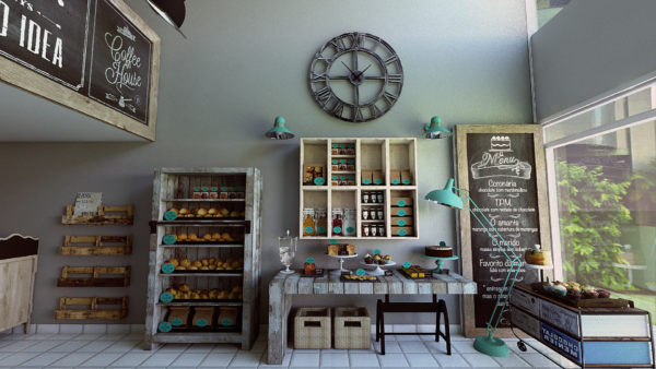 Industrial Cake shop design