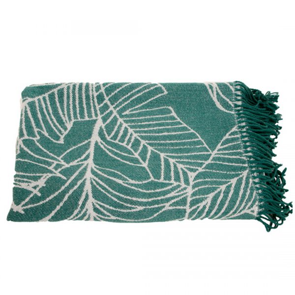 Palm Leaf Design Throw