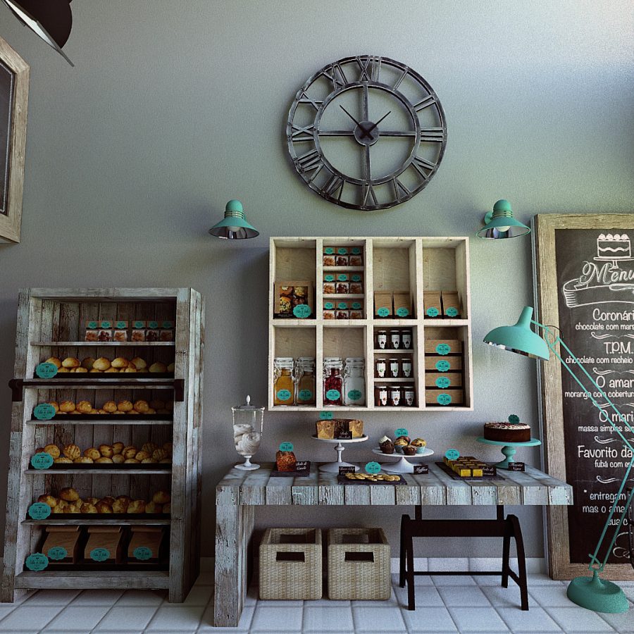 Industrial Cake shop design